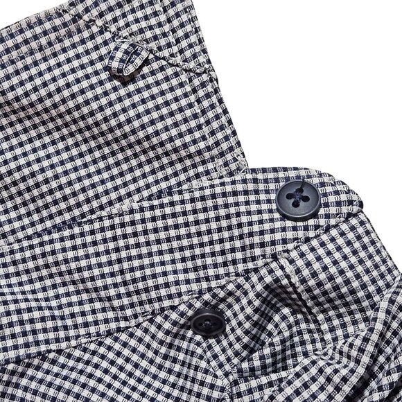 TravisMathew Mens Blue & White Checkered Short Sleeve Polo Shirt Size XL - Picture 11 of 16